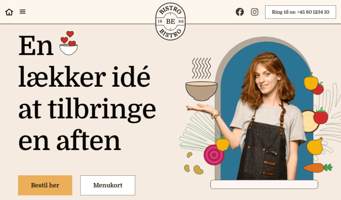 website portfolio bistro